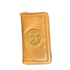 Tory Burch Tan Zip-Around Wallet